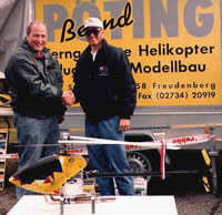 Bernd Pöting, à gauche, qui félicite Curtis Youngblood qui fût le vainqueur de la Pöting cup'98