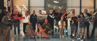 Quelques participants à la réunion indoor du 24 mars 2002 à Pertuis