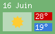 Beau temps et très chaud