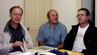 Philippe, Vincent et Grard lors du comit directeur